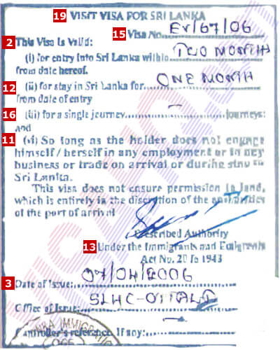 sri lanka tourist visa for british